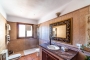 Walk-in shower with large shower head